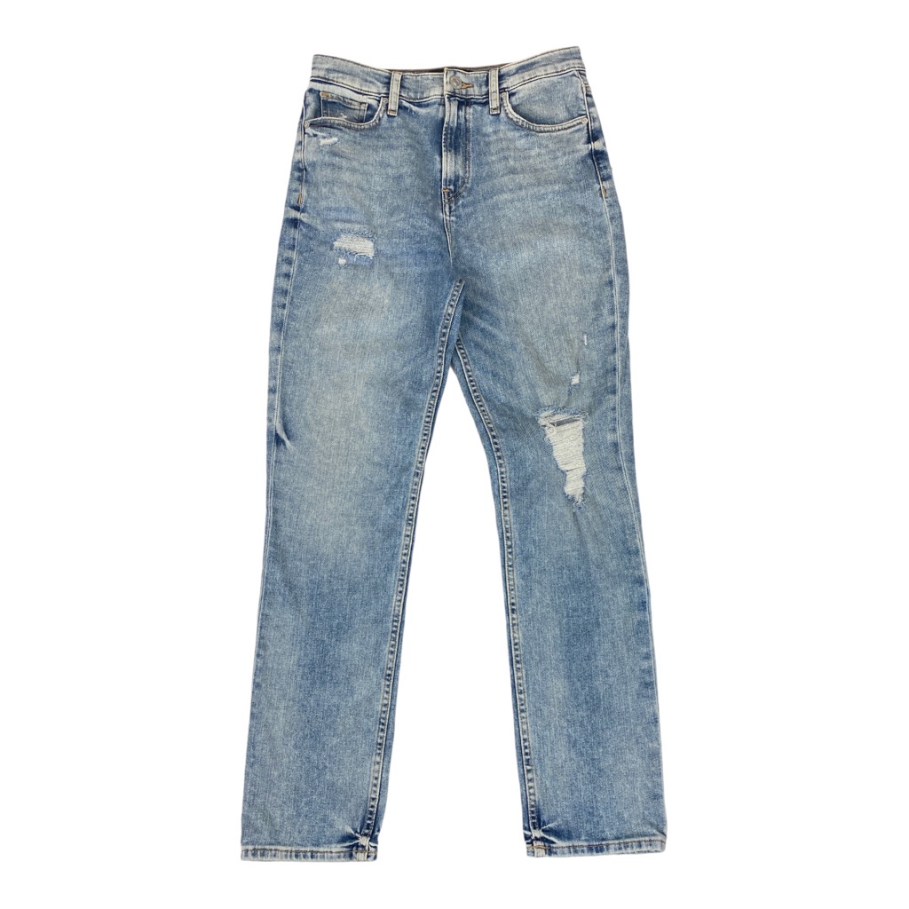 Hudson Jeans Holly Crop High Rise Straight Size 28 Blue Swan